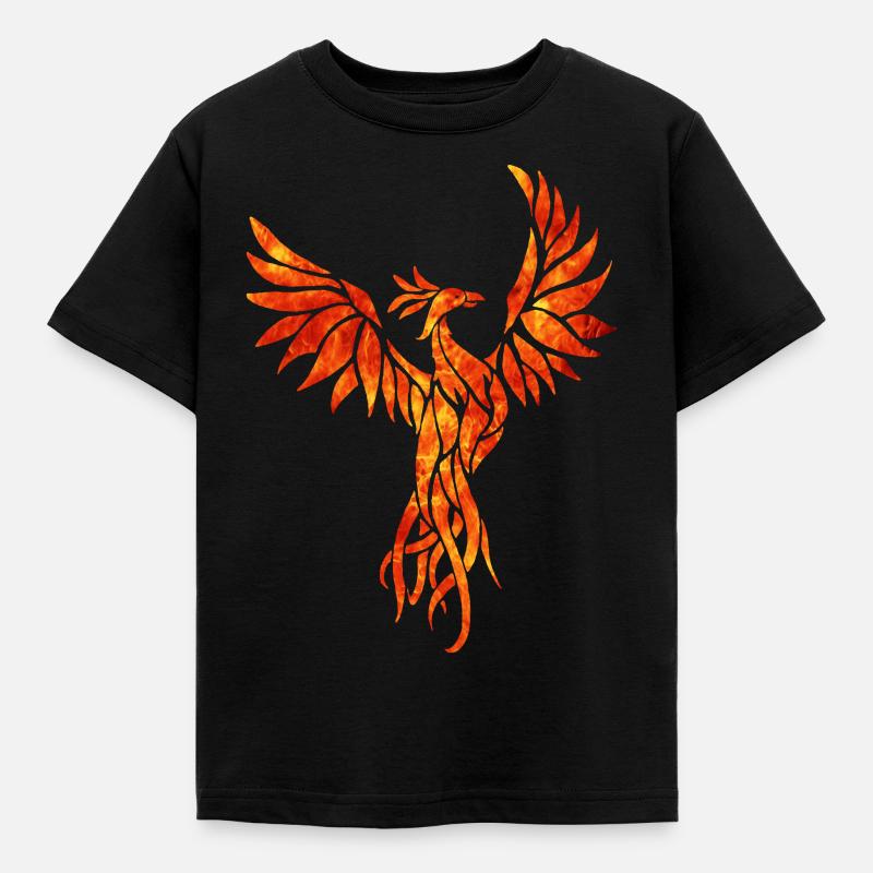 fire phoenix - T-shirt Enfant - noir