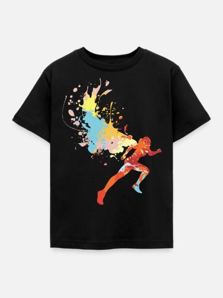Marathon - Kinder T-Shirt - Schwarz