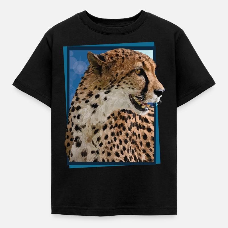 Guépard - T-shirt Enfant - noir
