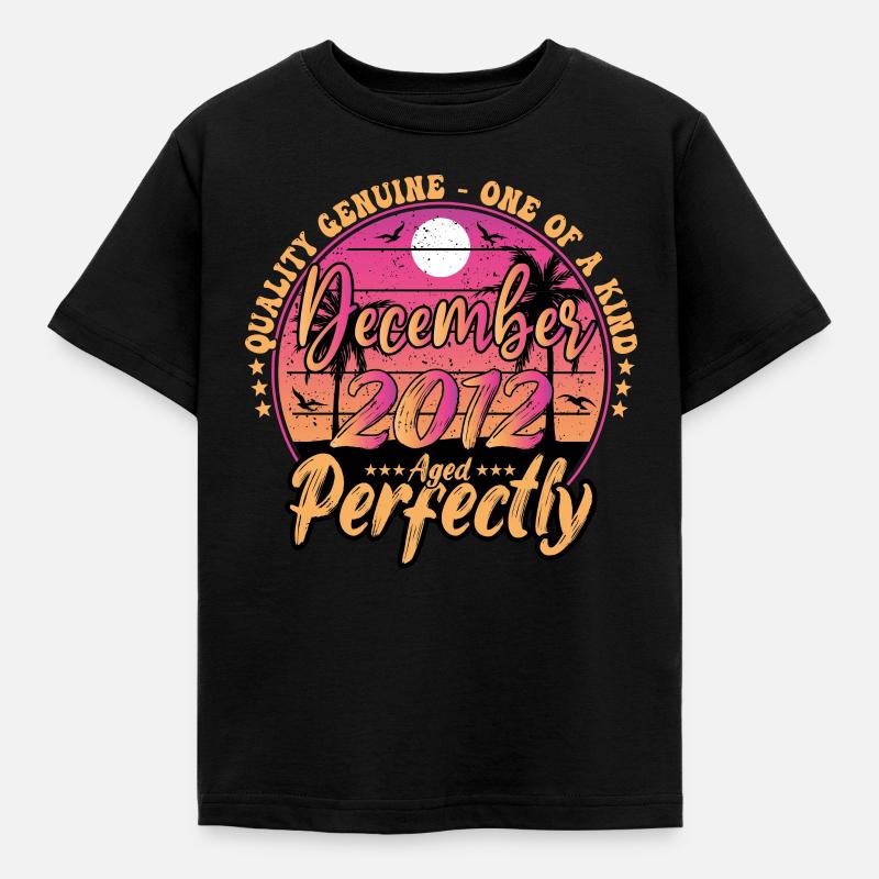 Décembre 2012 anniversaire 2012 Décembre 2012 - T-shirt Enfant - noir