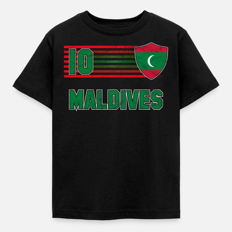 Malediven - Kinder T-Shirt - Schwarz