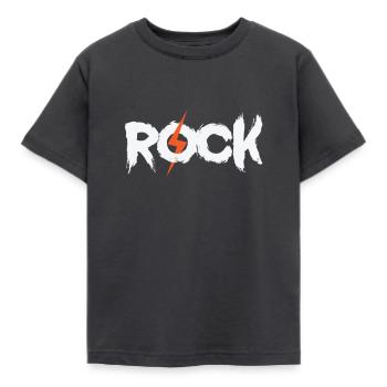Rock Music Style Genre Guitar Rock Band - Kids' T-Shirt - dark grey - Front - AI Model Kid Female (0cm)