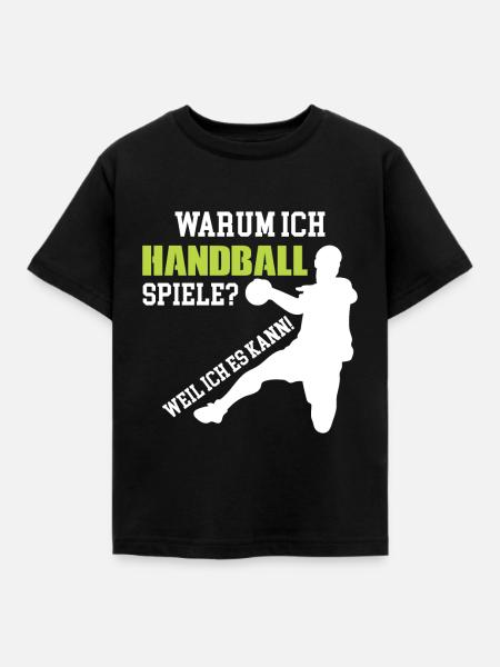 Handballer - Kinder T-Shirt - Schwarz
