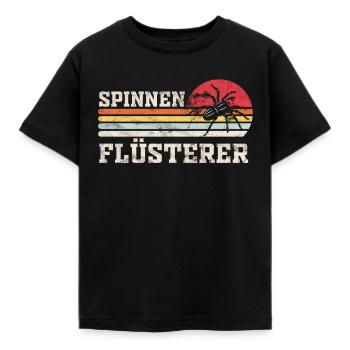 Spinne - Spinnen Flüsterer - Kinder T-Shirt - Schwarz - Vorne - AI Model Kid Female (0cm)
