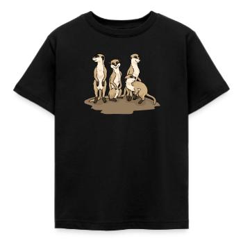 Erdmännchen - Kinder T-Shirt - Schwarz - Vorne - AI Model Kid Female (0cm)