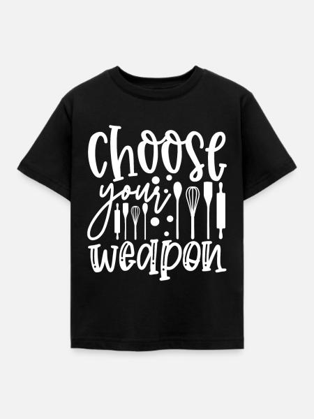 Kochen Hobbykoch Koch - Kinder T-Shirt - Schwarz