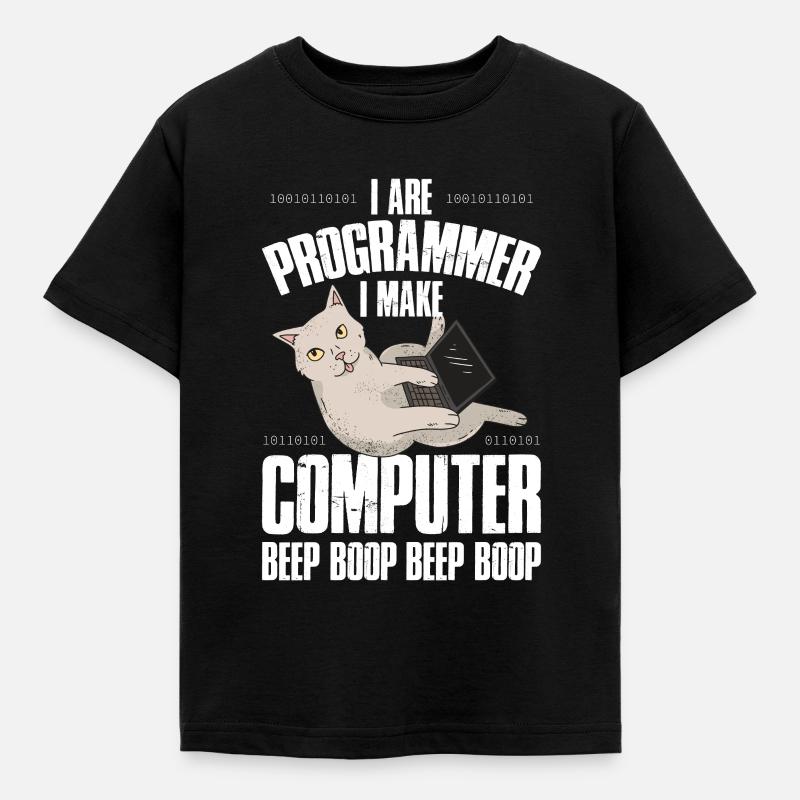 Programmeur Je suis Programmeur Bip - T-shirt Enfant - noir