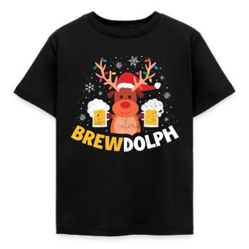Christmas Gift Funny Christmas Gift - Kids' T-Shirt - black - Front - AI Model Kid Female (0cm)