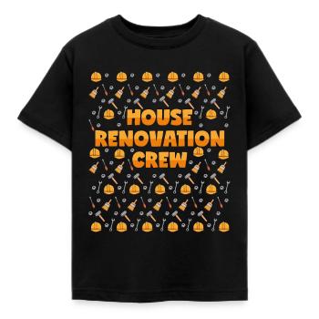Équipe de rénovation de maison Équipe Équipe Rénover - T-shirt Enfant - noir - Devant - AI Model Kid Female (0cm)