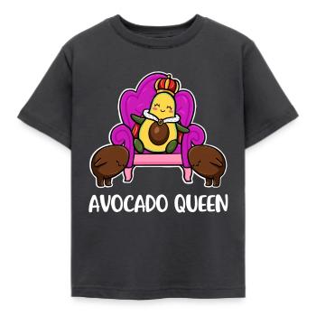 Avocado Queen Avocado Gift - Kids' T-Shirt - dark grey - Front - AI Model Kid Female (0cm)