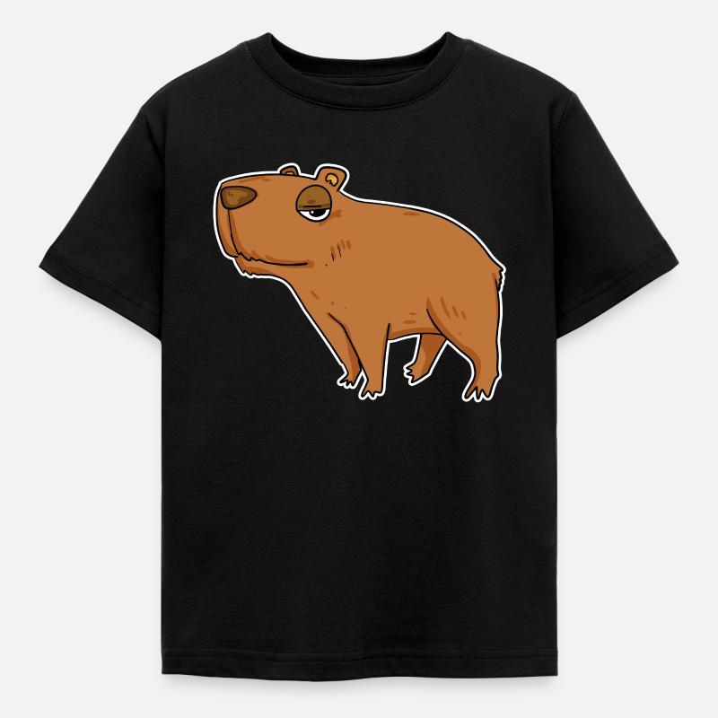 Capybara Capybara Gift - Kids' T-Shirt - black