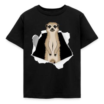 Faultier Ausbruch Karton Niedlich Geschenk - Kinder T-Shirt - Schwarz - Vorne - AI Model Kid Female (0cm)
