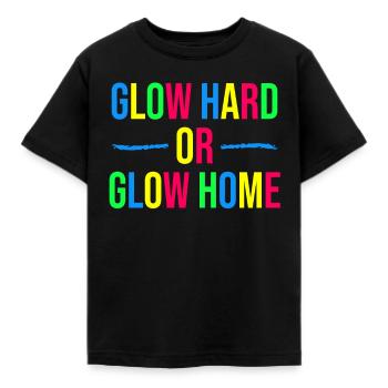 Briller fortement ou briller à la maison - T-shirt Enfant - noir - Devant - AI Model Kid Female (0cm)