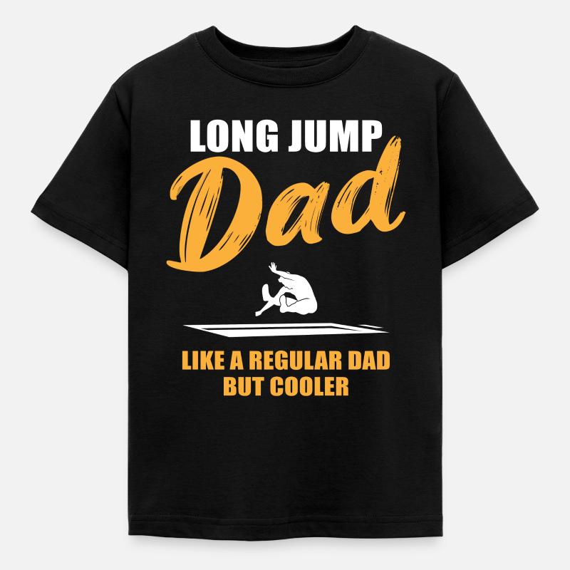 Sejeste længdespring far nogensinde gave - Børne-T-shirt - sort