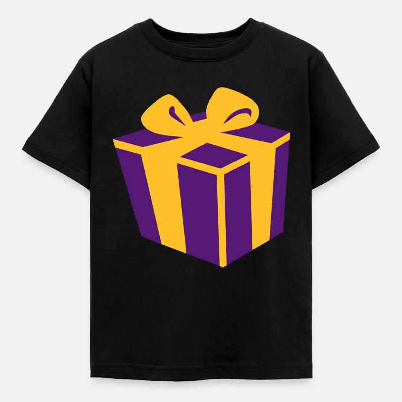 Present gift - Kids' T-Shirt - black