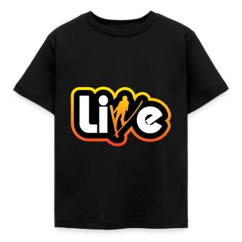 Stations de ski en direct dans les Alpes - T-shirt Enfant - noir - Devant - AI Model Kid Female (0cm)