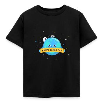 joyeux jour de la terre - T-shirt Enfant - noir - Devant - AI Model Kid Female (0cm)