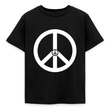 signe de paix - T-shirt Enfant - noir - Devant - AI Model Kid Female (0cm)