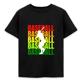 Club de loisirs de sports de baseball - T-shirt Enfant - noir - Devant - AI Model Kid Female (0cm)
