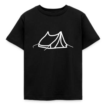tente - T-shirt Enfant - noir - Devant - AI Model Kid Female (0cm)