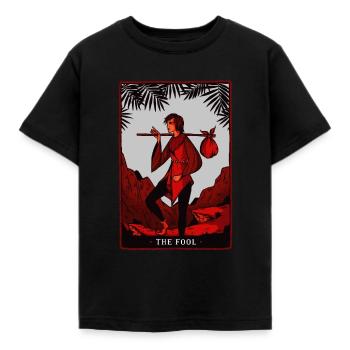 Carte de tarot - T-shirt Enfant - noir - Devant - AI Model Kid Female (0cm)