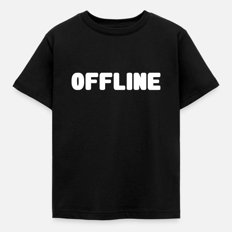 offline - Kinder T-Shirt - Schwarz