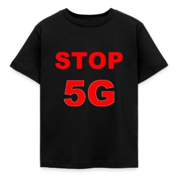 stop 5g - T-shirt Enfant - noir - Devant - AI Model Kid Female (0cm)