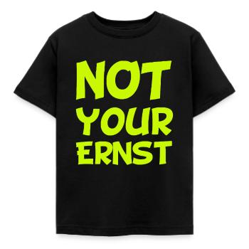 nicht Dein Ernst - Denglish - Kinder T-Shirt - Schwarz - Vorne - AI Model Kid Female (0cm)