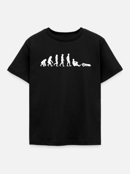 Mähroboter Rasenmäher Evolution Roboter Gärtner - Kinder T-Shirt - Schwarz
