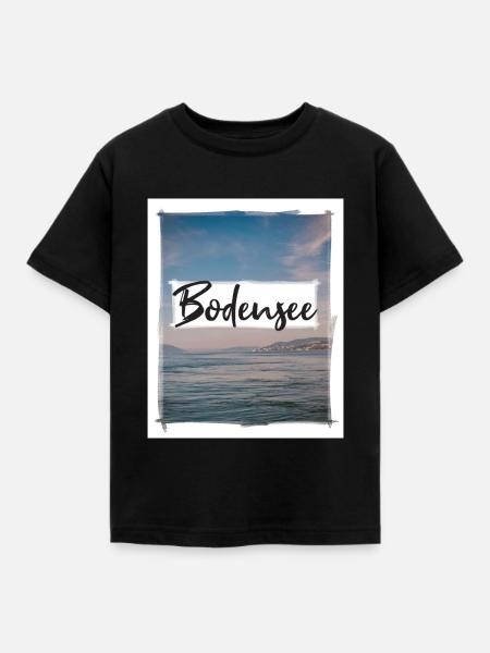 Bodensee - Kinder T-Shirt - Schwarz