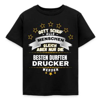 LUSTIGES DRUCKER SPRUCH SHIRT FÜR DRUCKER - Kinder T-Shirt - Schwarz - Vorne - AI Model Kid Female (0cm)