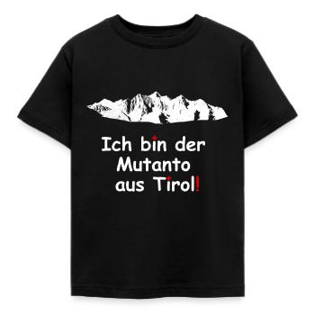 ich bin der Mutanto aus Tirol - Kinder T-Shirt - Schwarz - Vorne - AI Model Kid Female (0cm)