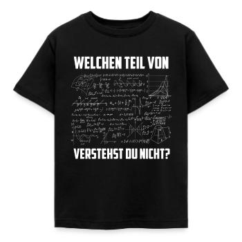 Welchen Teil von Mathe verstehst du nicht - Kinder T-Shirt - Schwarz - Vorne - AI Model Kid Female (0cm)