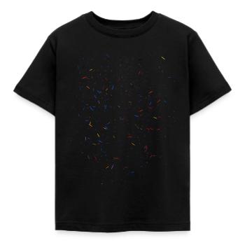 Confetti Coloré - T-shirt Enfant - noir - Devant - AI Model Kid Female (0cm)