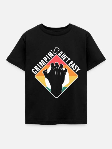 Crimpen nicht einfach - Kinder T-Shirt - Schwarz