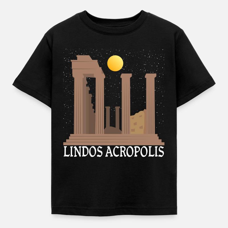 Akropolis - Kinder T-Shirt - Schwarz