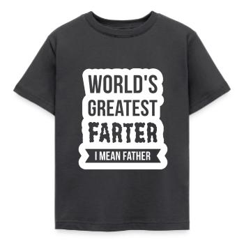 Papa-Père-Papa-Papa-Grand-père-Opi-Homme-Conjoint-Parrain-Paps - T-shirt Enfant - charbon - Devant - AI Model Kid Female (0cm)