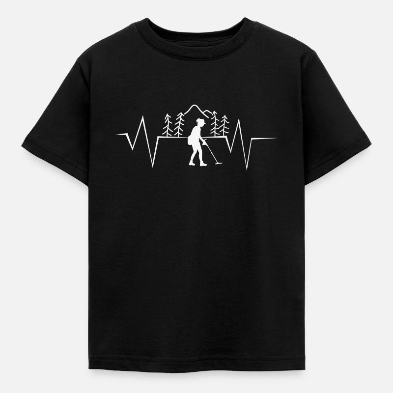 Sondler bronzer dans la forêt - T-shirt Enfant - noir