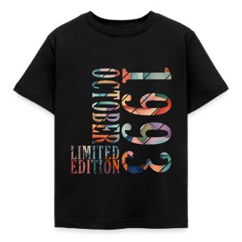 oktober 1993 Jahrestag oktober 1993 oktober - Kinder T-Shirt - Schwarz - Vorne - AI Model Kid Female (0cm)