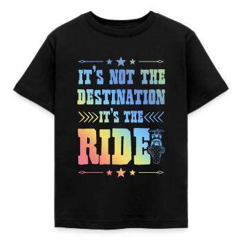 Objectif moto Dire - T-shirt Enfant - noir - Devant - AI Model Kid Female (0cm)