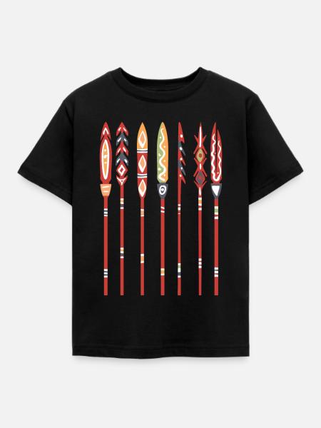 Aborigines - Kinder T-Shirt - Schwarz