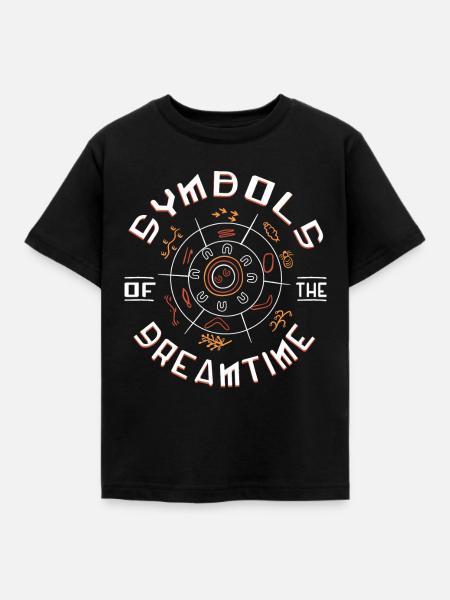 Symbols of Dreamtime - Kinder T-Shirt - Schwarz