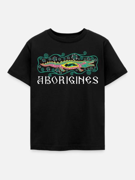 Aborigines - Kinder T-Shirt - Schwarz