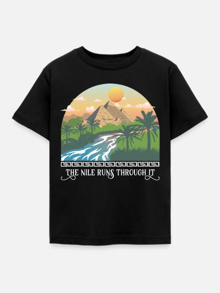 Die Läufe durch ihn - Kinder T-Shirt - Schwarz