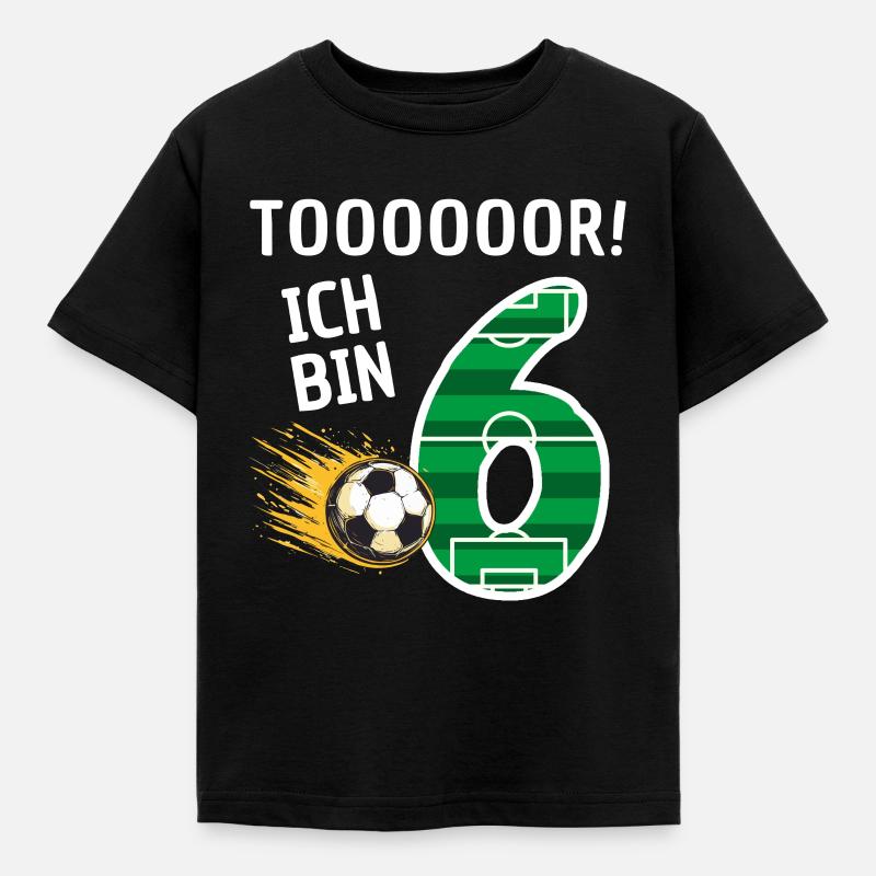 Tor Ich bin 6 - Kinder T-Shirt - Schwarz