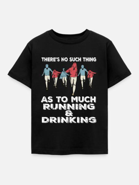 Joggen Jogger - Kinder T-Shirt - Schwarz