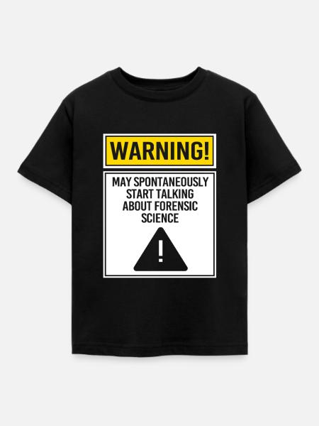 Forensik Forensiker Rechtsmedizin - Kinder T-Shirt - Schwarz