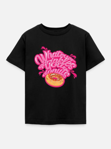 DONUT | Whatever Sprinkles Your Donuts - Kinder T-Shirt - Schwarz