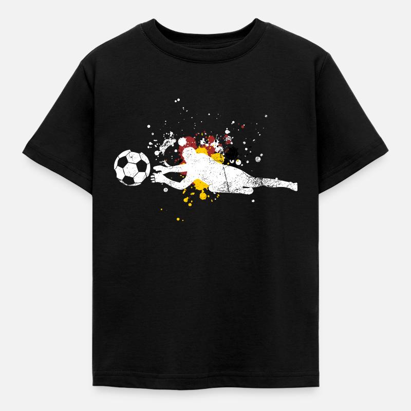 Torwart - Kinder T-Shirt - Schwarz