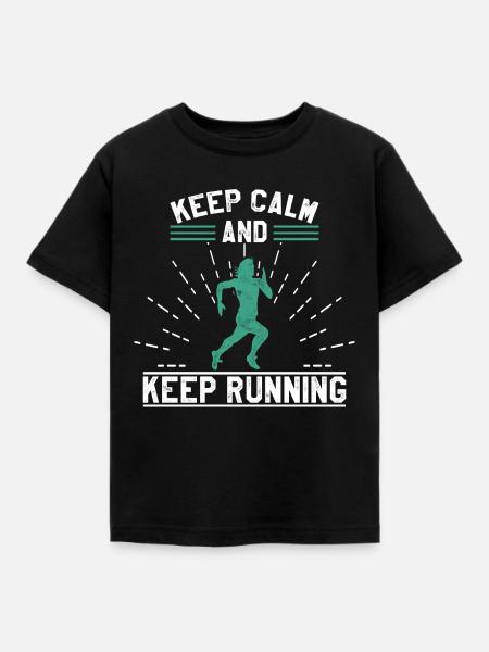Marathon - Kinder T-Shirt - Schwarz